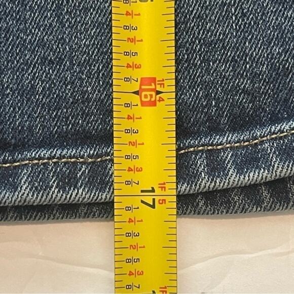 Calvin Klein Medium Wash Boho Hippie Festival Blue Jean Skirt NWT Size 28 - Picture 10 of 10